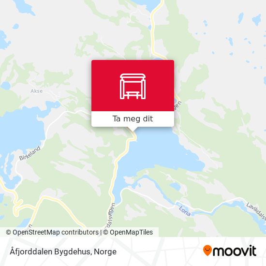 Åfjorddalen Bygdehus kart