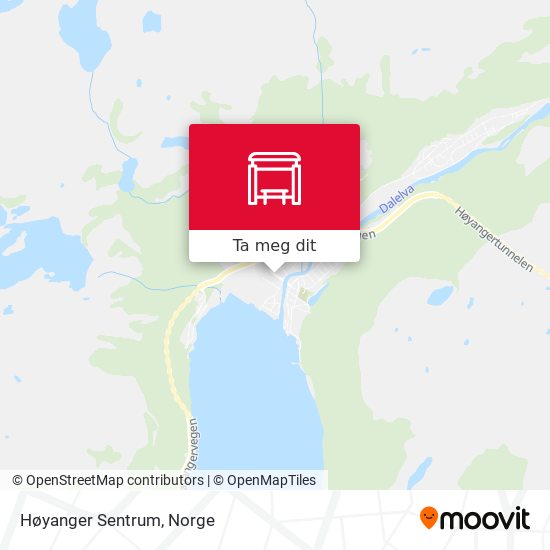 Høyanger Sentrum kart