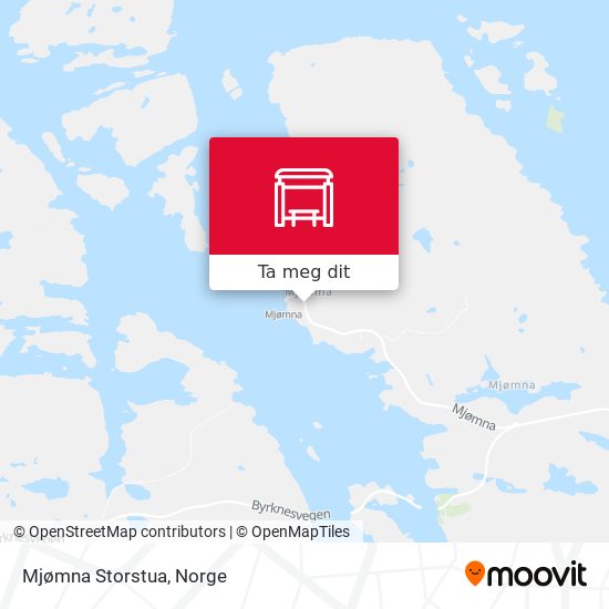 Mjømna Storstua kart