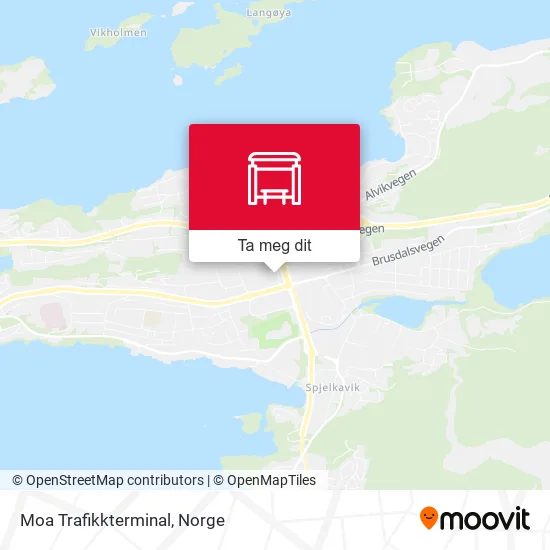 Moa Trafikkterminal kart