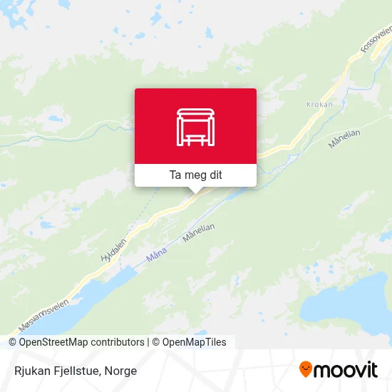 Rjukan Fjellstue kart