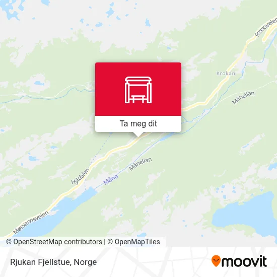 Rjukan Fjellstue kart