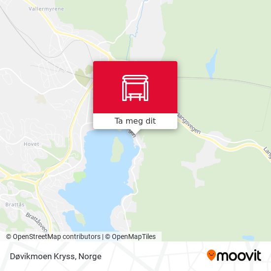Døvikmoen Kryss kart