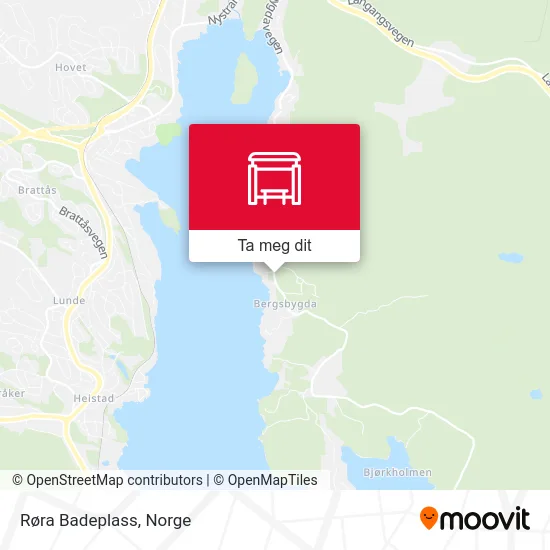Røra Badeplass kart