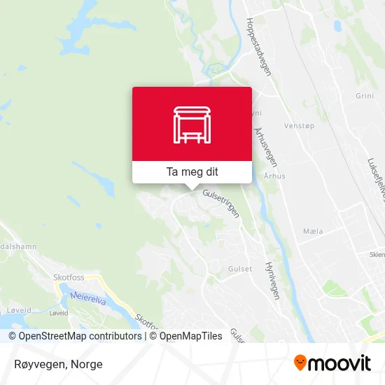 Røyvegen kart
