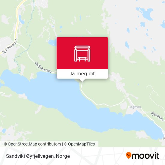 Sandviki Øyfjellvegen kart