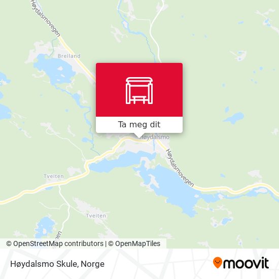 Høydalsmo Skule kart