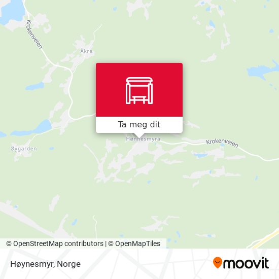 Høynesmyr kart