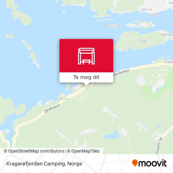 Kragerøfjorden Camping kart