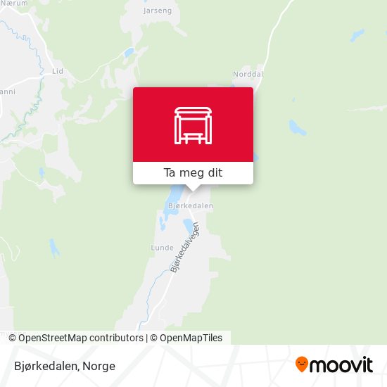 Bjørkedalen kart