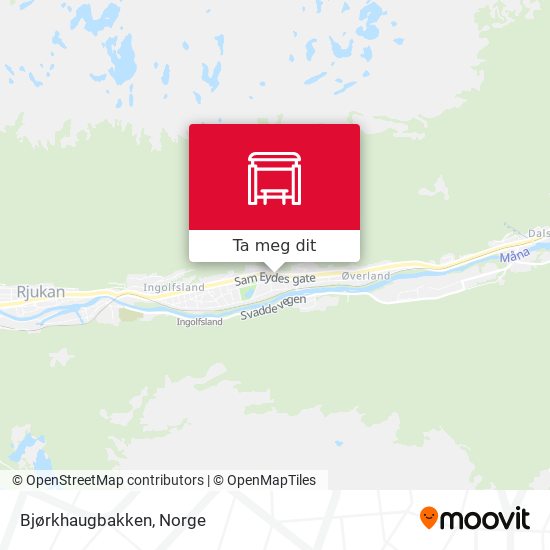 Bjørkhaugbakken kart