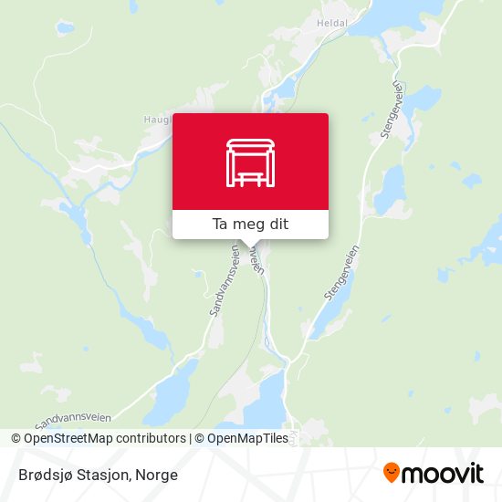 Brødsjø Stasjon kart