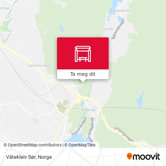 Våtekleiv Sør kart