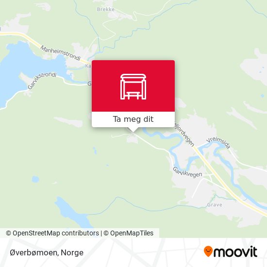 Øverbømoen kart
