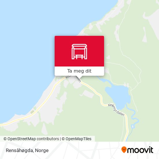Rensåhøgda kart