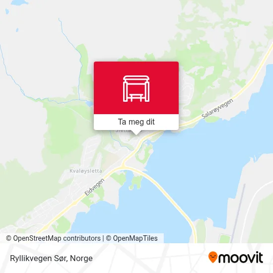 Ryllikvegen Sør kart