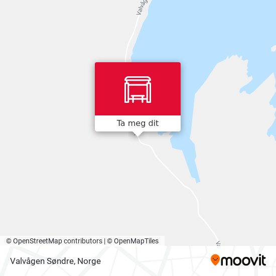 Valvågen Søndre kart