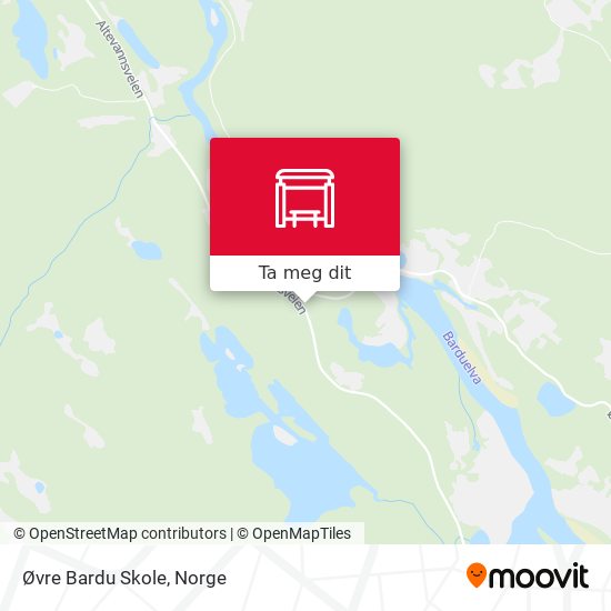 Øvre Bardu Skole kart