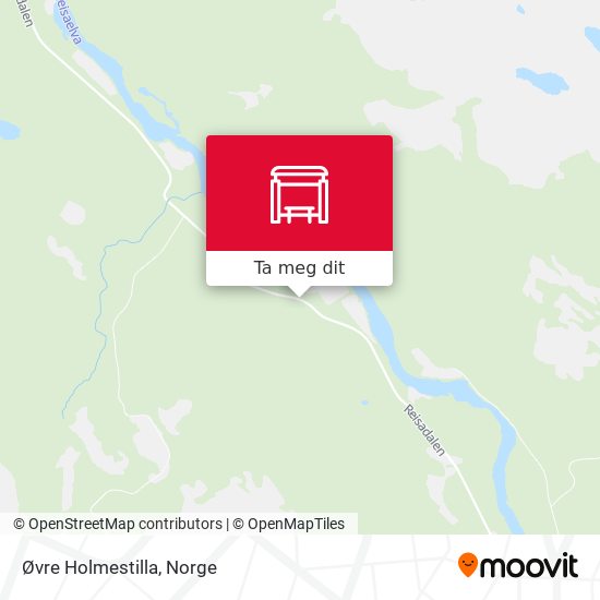 Øvre Holmestilla kart