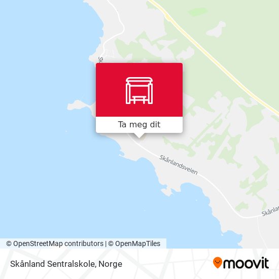 Skånland Sentralskole kart