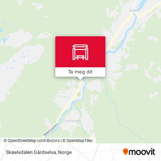 Skøelvdalen Gårdselva kart