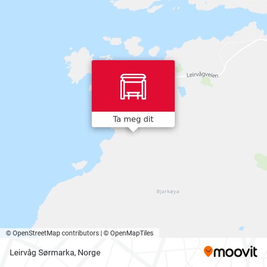 Leirvåg Sørmarka kart