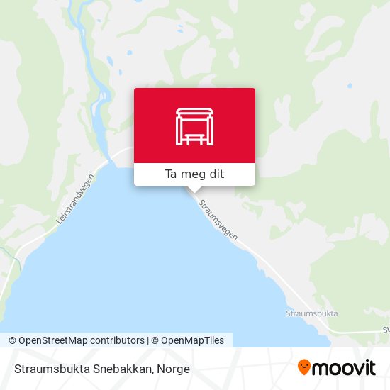 Straumsbukta Snebakkan kart