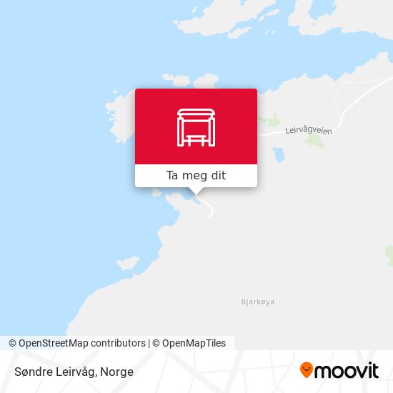 Søndre Leirvåg kart