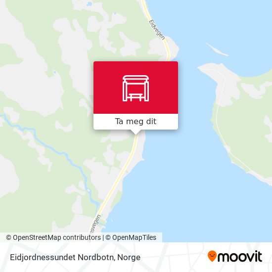 Eidjordnessundet Nordbotn kart