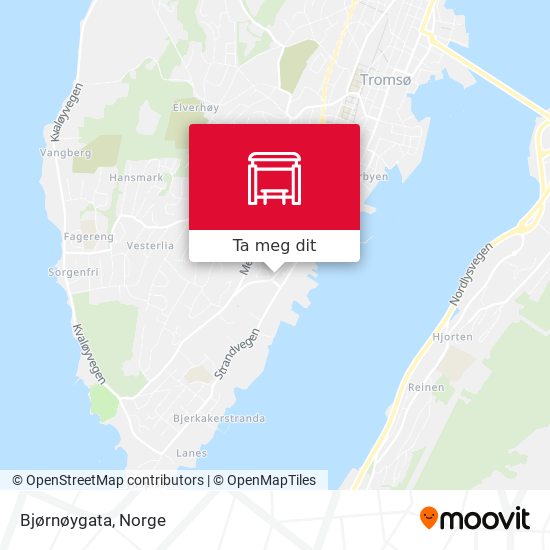 Bjørnøygata kart