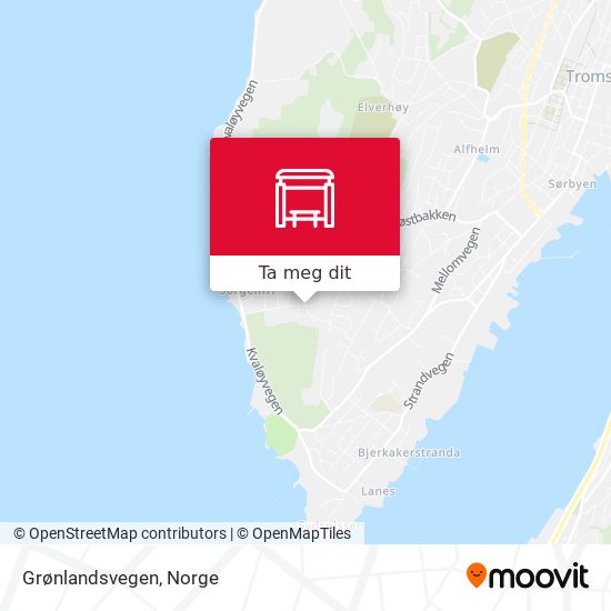 Grønlandsvegen kart