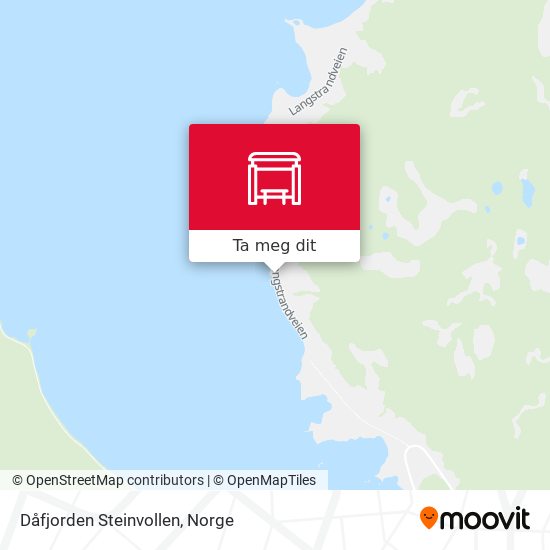 Dåfjorden Steinvollen kart