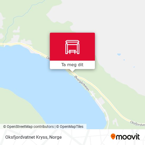 Oksfjordvatnet Kryss kart