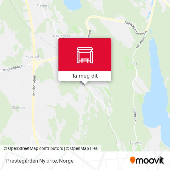 Prestegården Nykirke kart