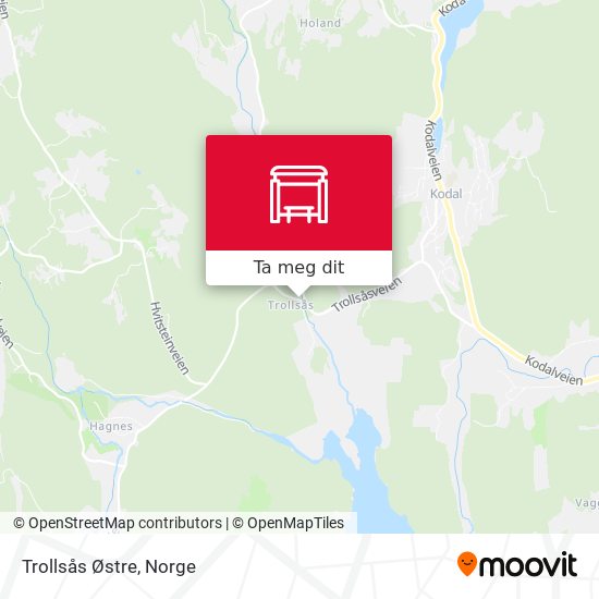Trollsås Østre kart