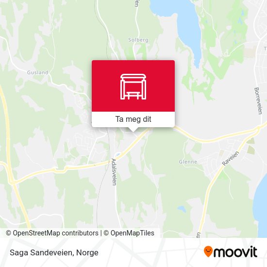 Saga Sandeveien kart