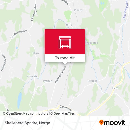 Skalleberg Søndre kart