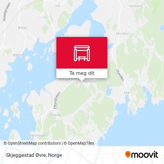 Skjeggestad Øvre kart