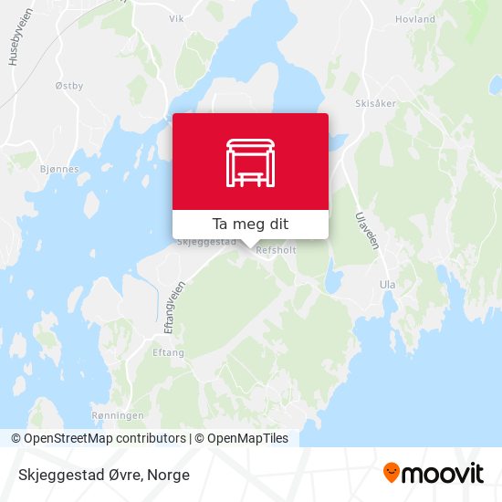 Skjeggestad Øvre kart