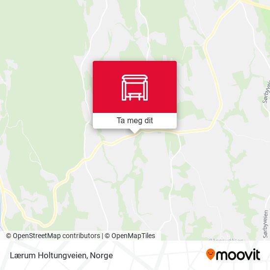 Lærum Holtungveien kart