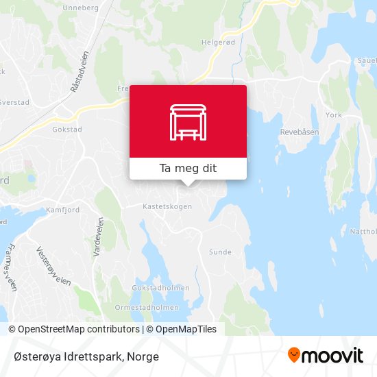 Østerøya Idrettspark kart