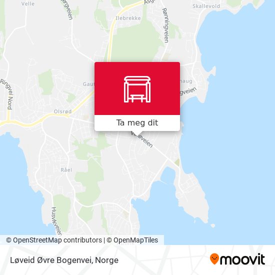 Løveid Øvre Bogenvei kart