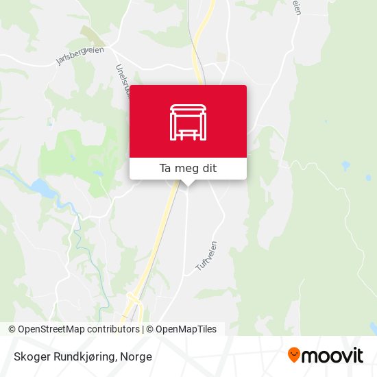 Skoger Rundkjøring kart