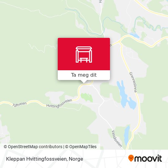 Kleppan Hvittingfossveien kart