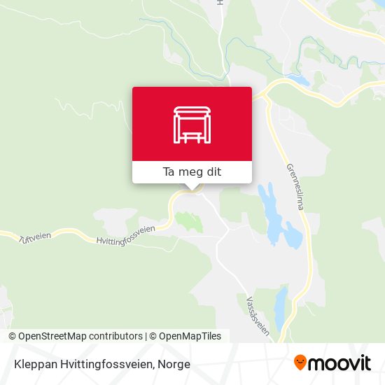 Kleppan Hvittingfossveien kart
