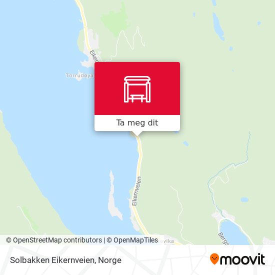 Solbakken Eikernveien kart