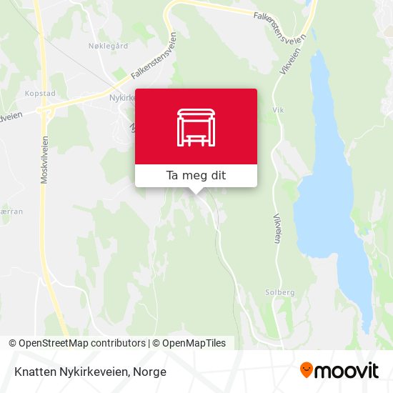 Knatten Nykirkeveien kart
