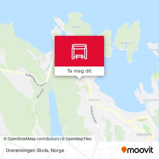 Orerønningen Skole kart