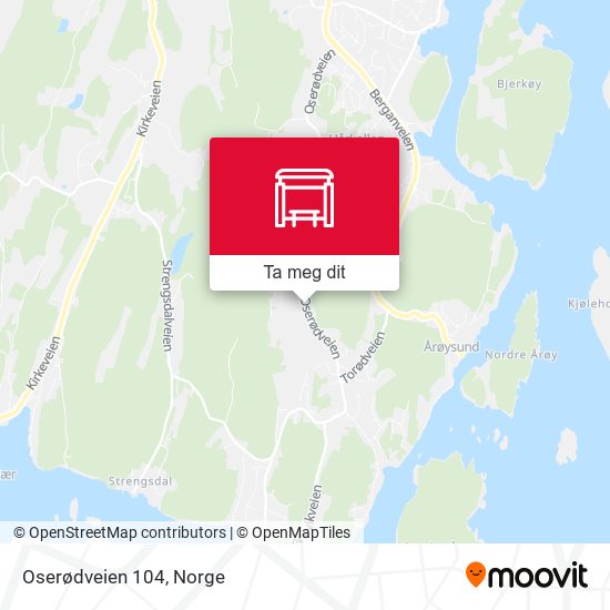 Oserødveien 104 kart