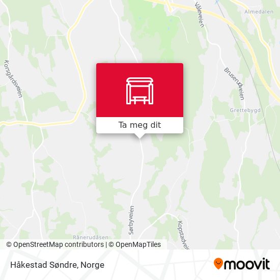 Håkestad Søndre kart